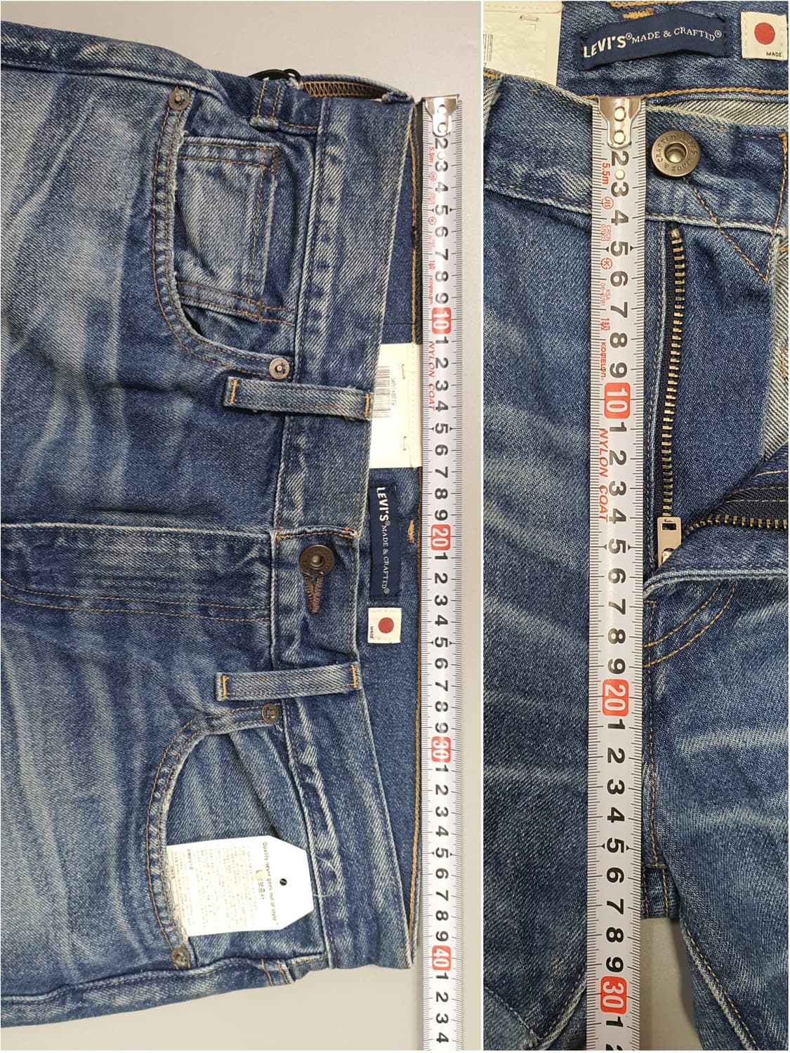 리바이스 메이드엔 크래프티드 LMC 502 패치워크 셀비지 (W30) 상품이미지2