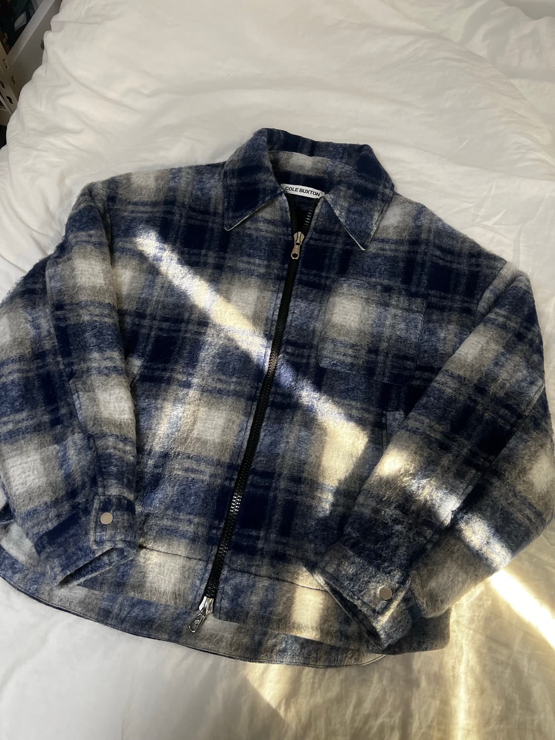COLE BUXTON 플란넬 오버셔츠 집업 자켓 S 상품이미지1