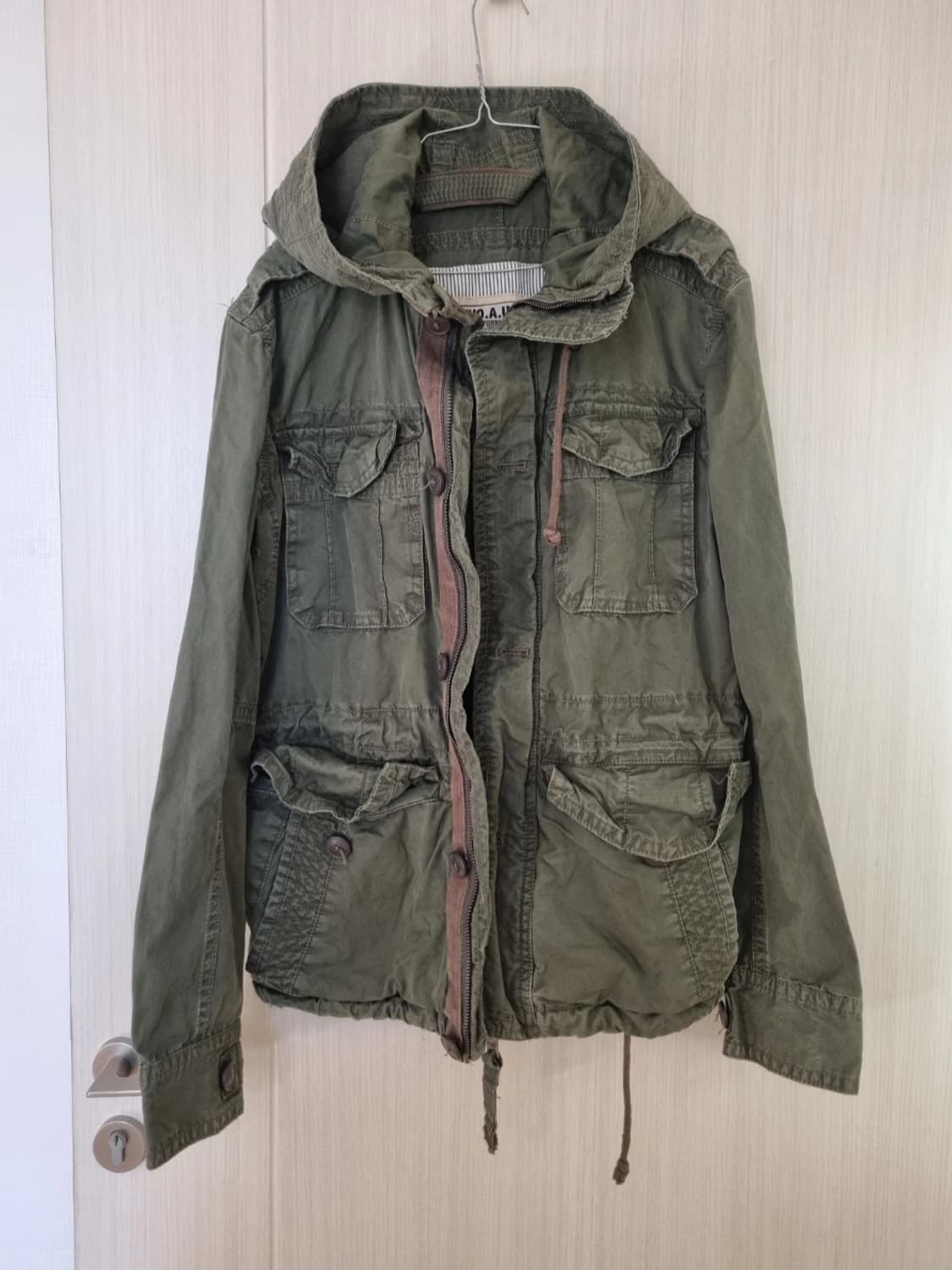 후아유 빈티지 카키 야상 자켓 상품이미지1