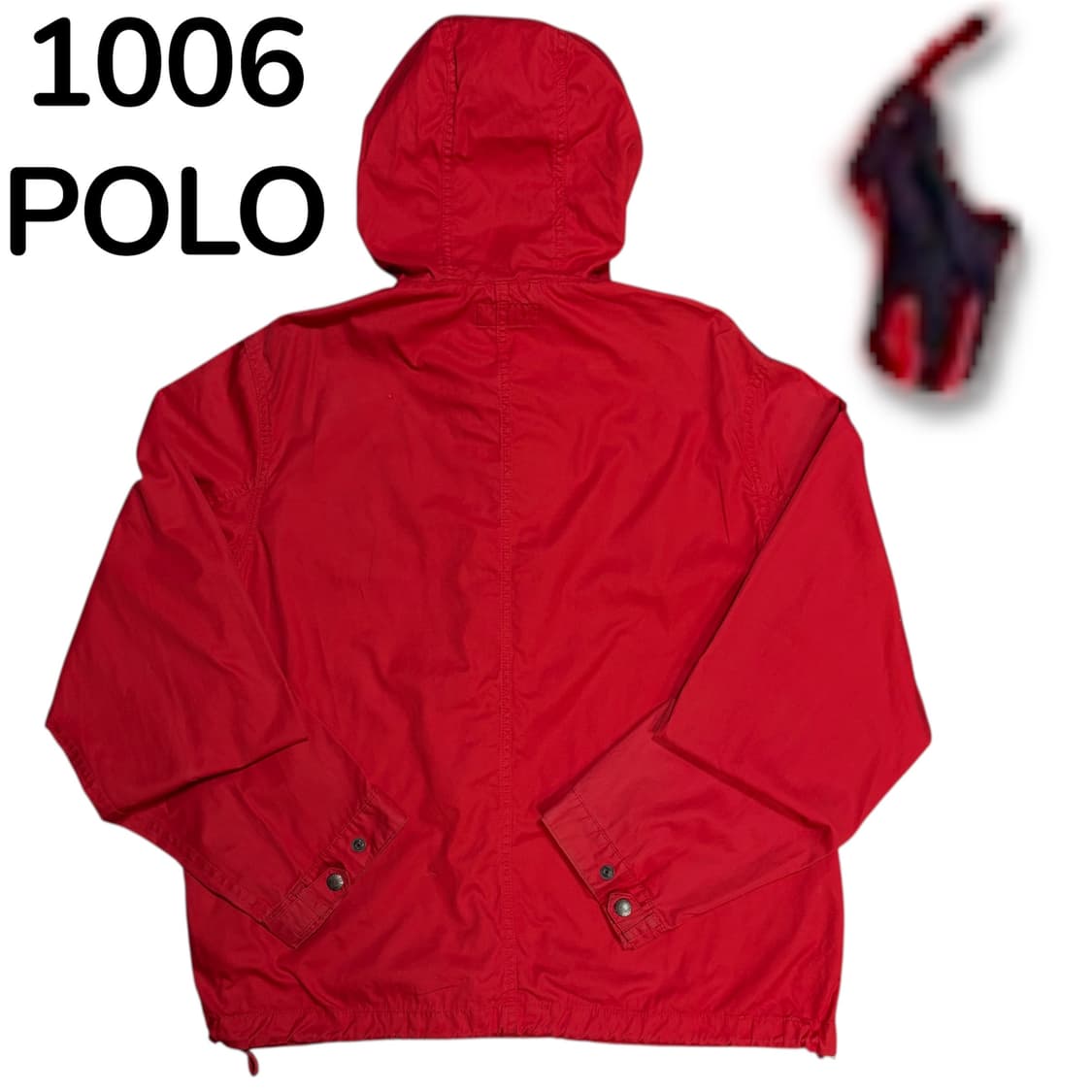 두산 폴로 레드 후드 자켓 블루종 L 상품이미지3