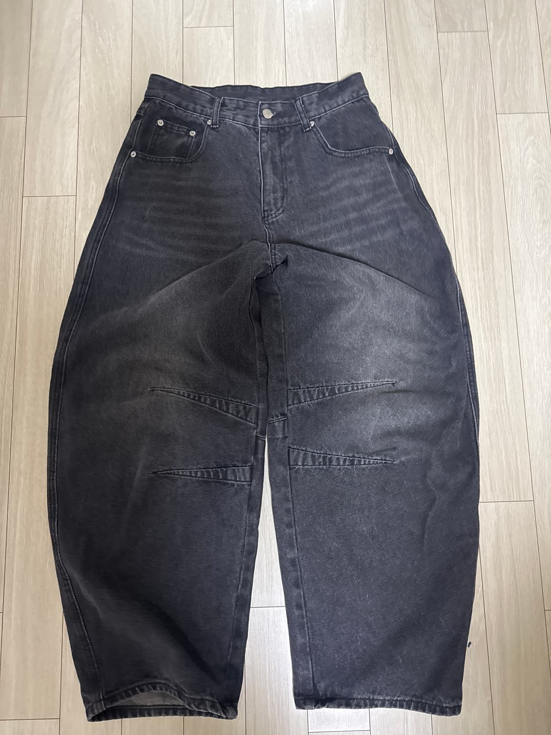 블랙 데님 팬츠 상품이미지1