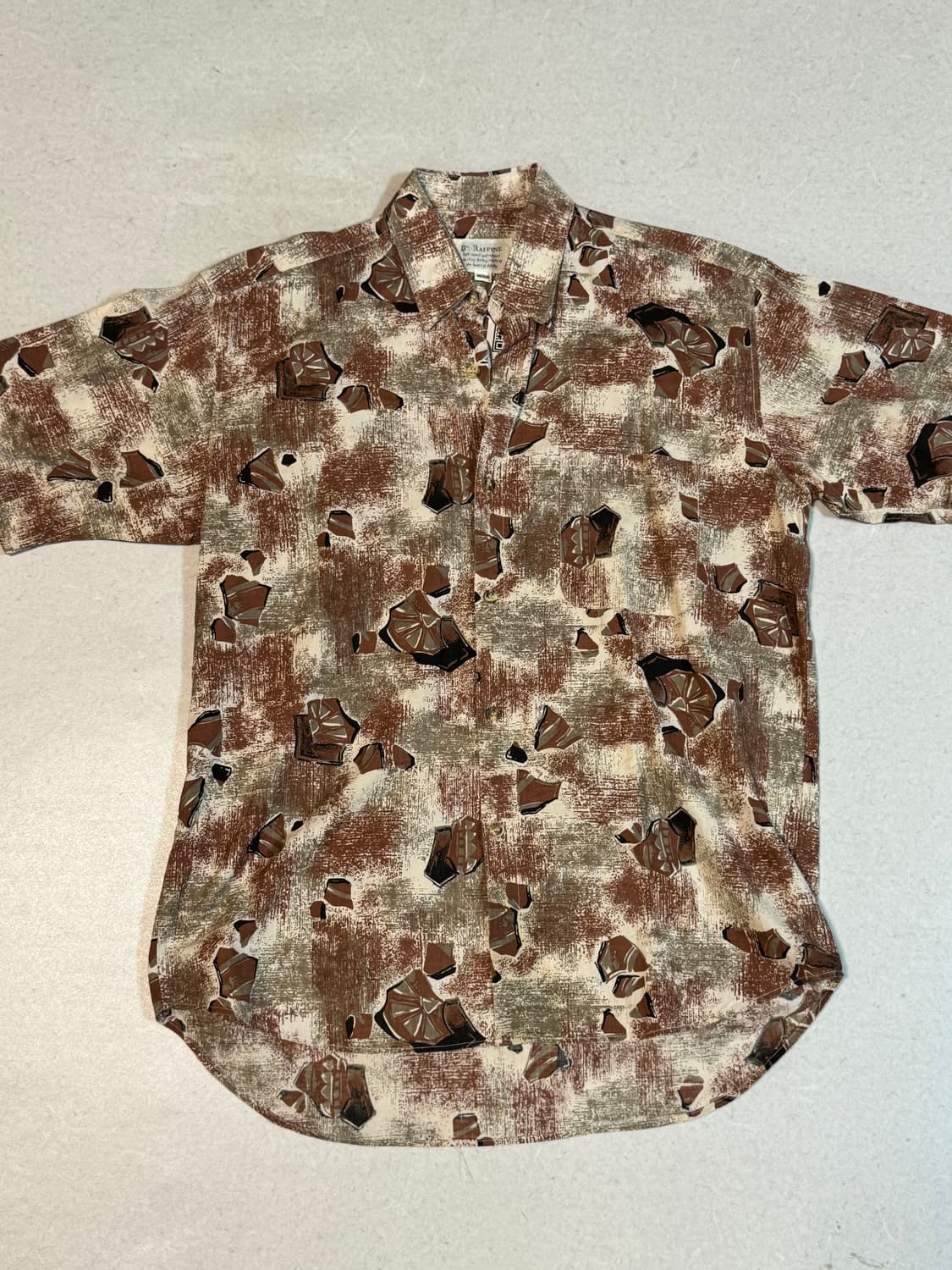 일본 빈티지 japan vintage 레어 패턴 에스닉 반팔 셔츠 상품이미지1