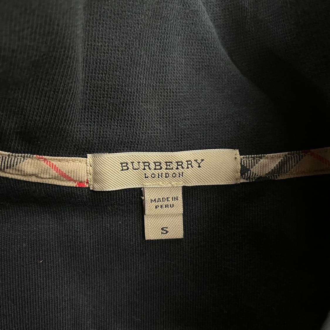 [정품/S] 버버리 런던 블랙 하프집업 맨투맨 b18 상품이미지6