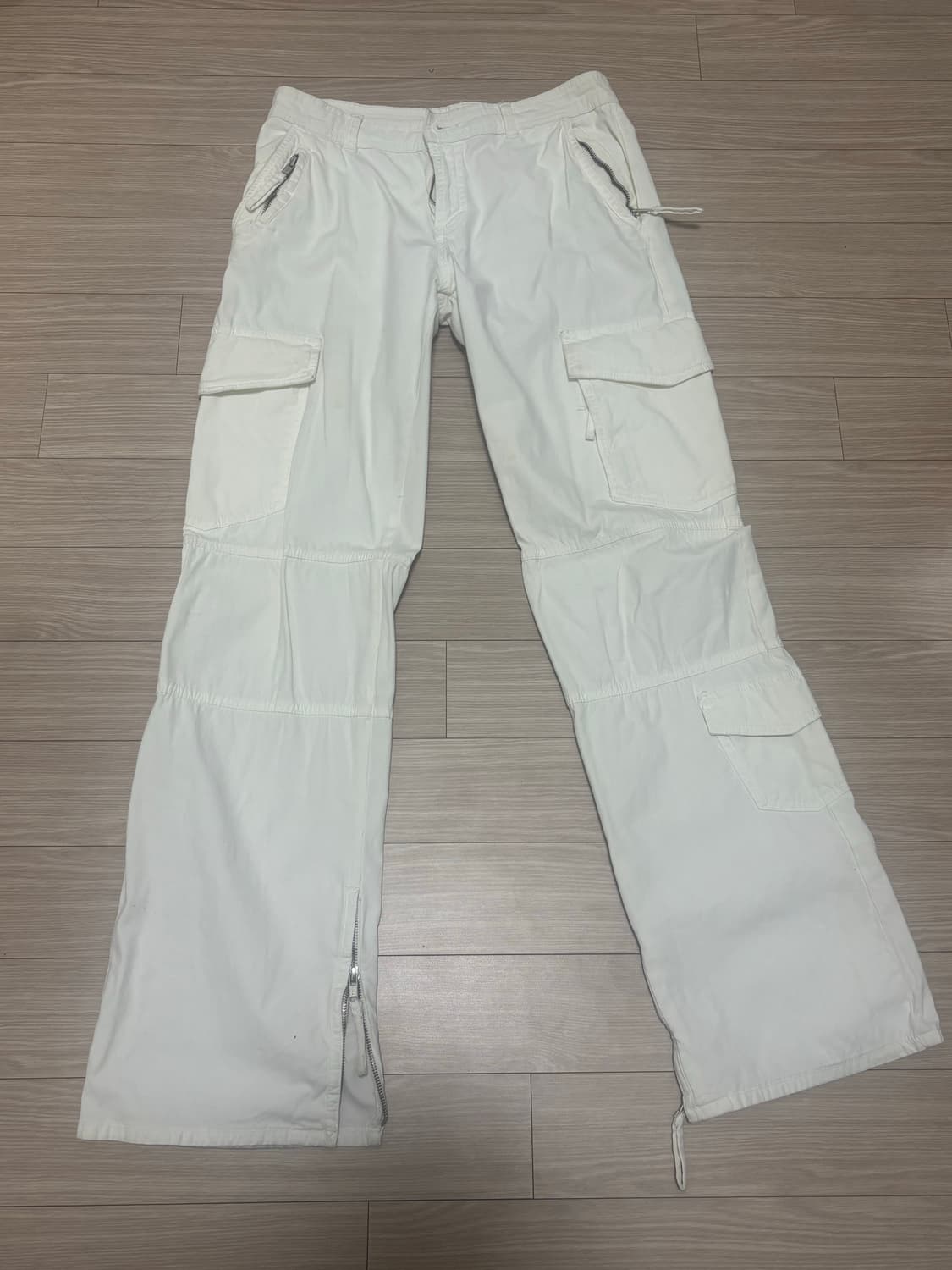 자라 화이트 카고 팬츠 상품이미지1