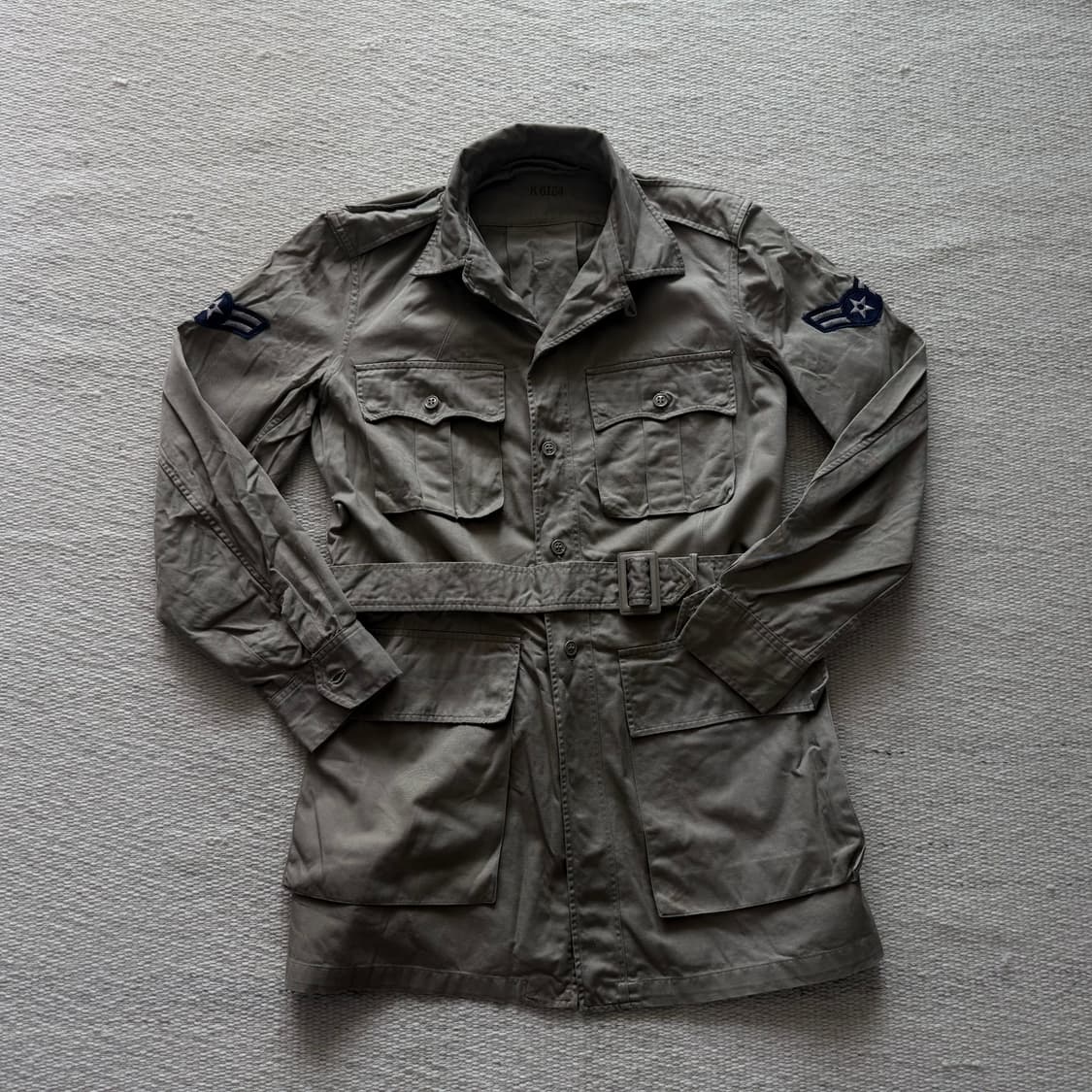 50년대 빈티지 미공군 사파리 자켓  트로피칼 탄 자켓 상품이미지1