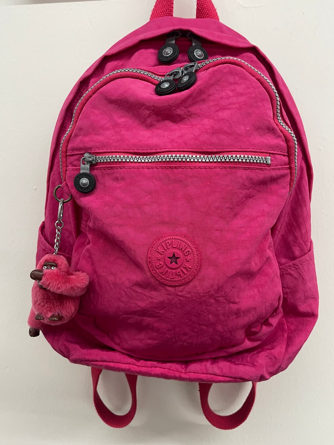 키플링 핑크 나일론 백팩 가방 상품이미지2