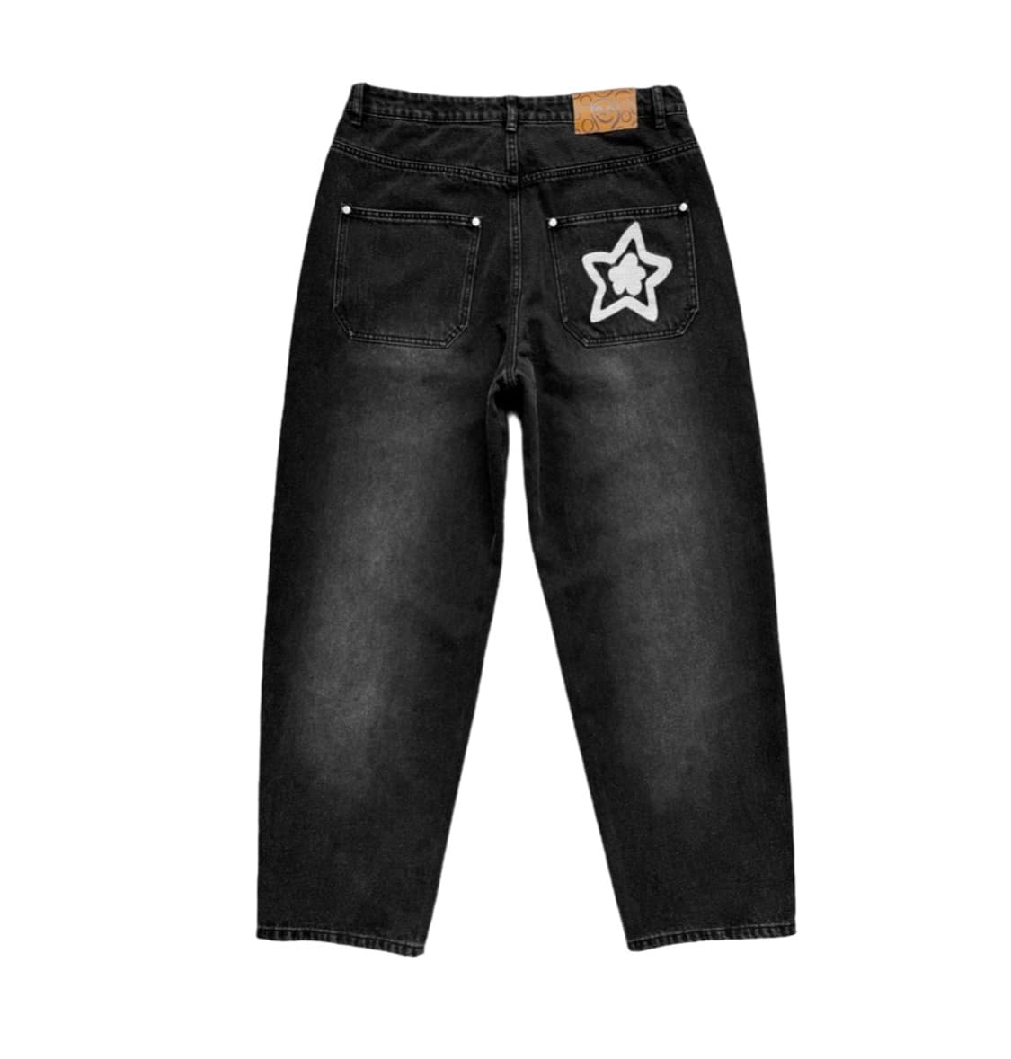 WASHED BLACK STAR JEANS 상품이미지3