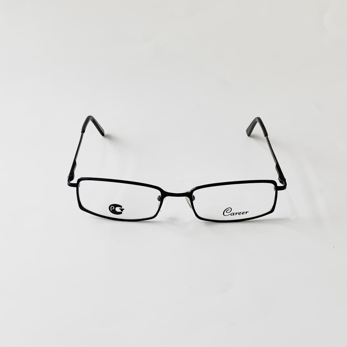 858 데드스탁 빈지티 빅사이즈 블랙 슬림 스퀘어 직사각 프레임 안경 상품이미지3