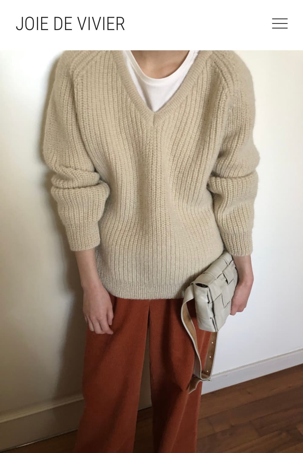 조이드비비에 vintage wool knit - 블랙 상품이미지2