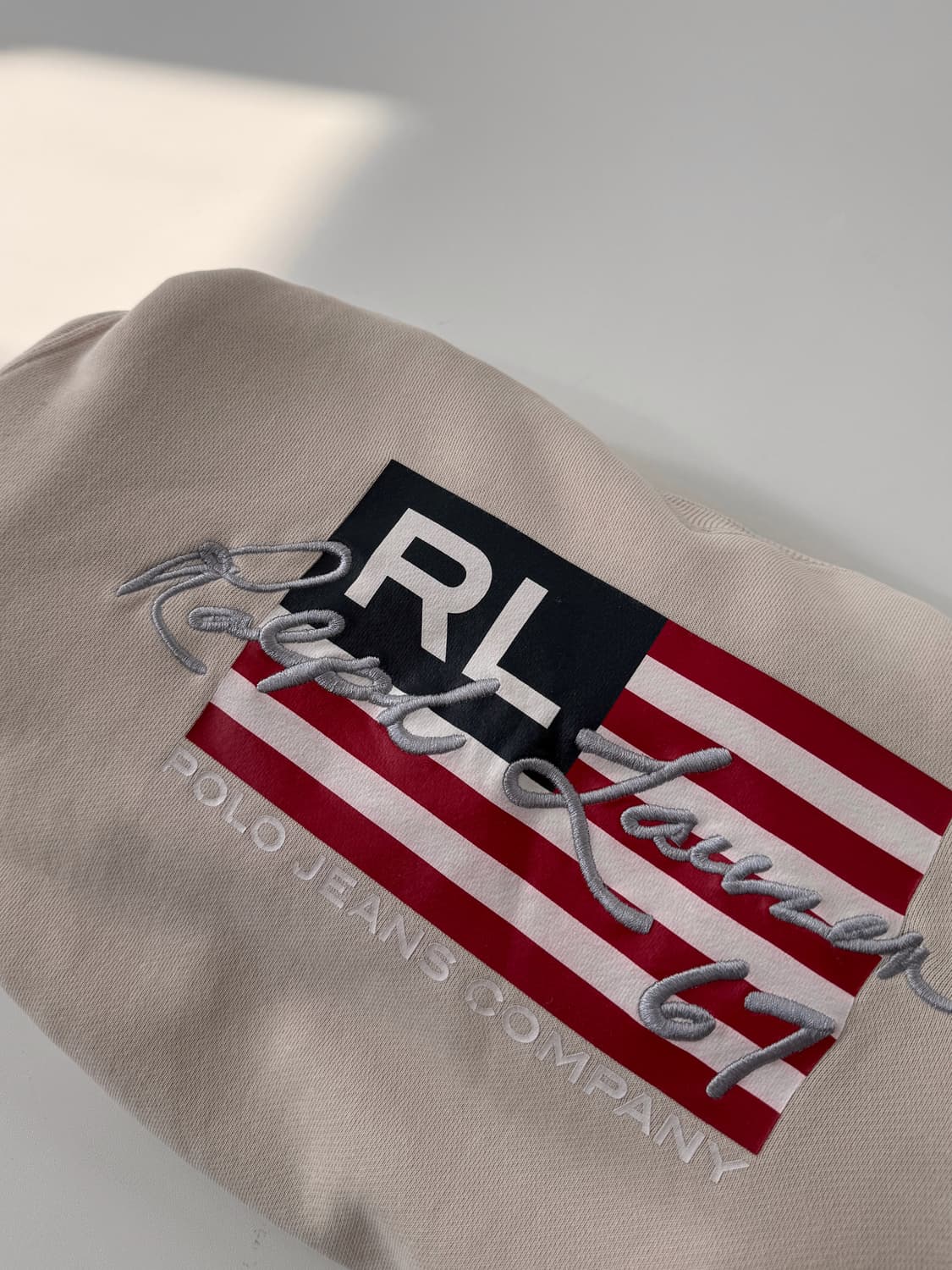 폴로 진스 00‘s 루즈핏 성조기 로고 스웻 맨투맨 상품이미지3