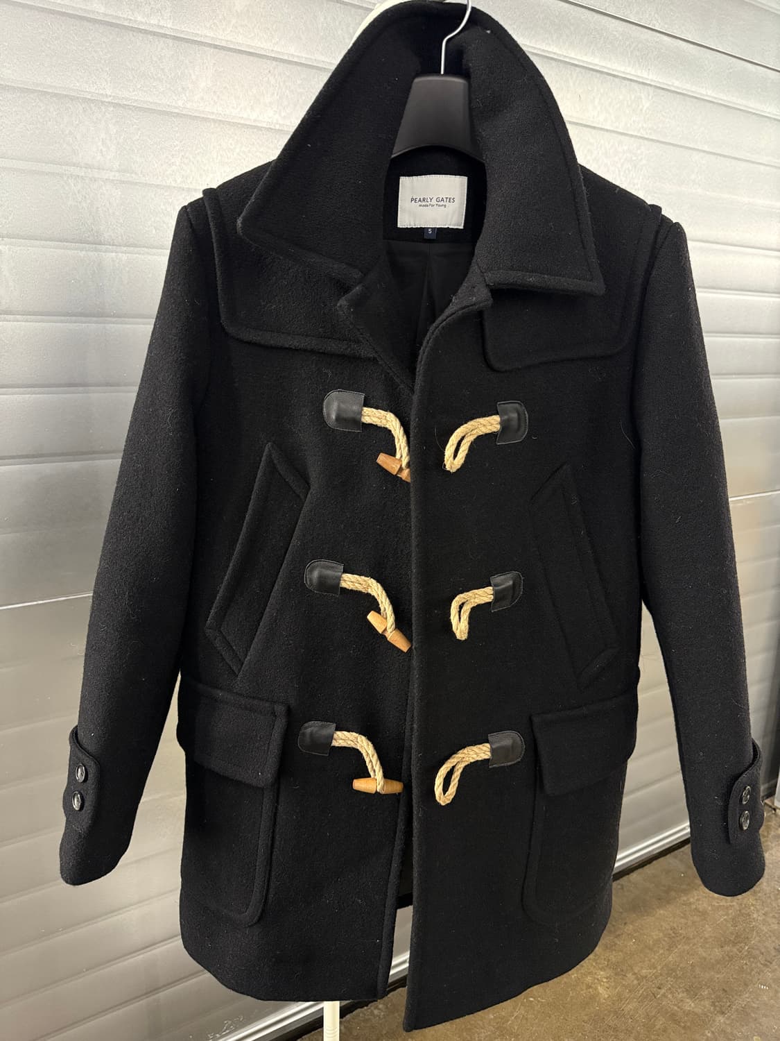 PEARLY GATES 블랙 더플 코트 5 상품이미지3