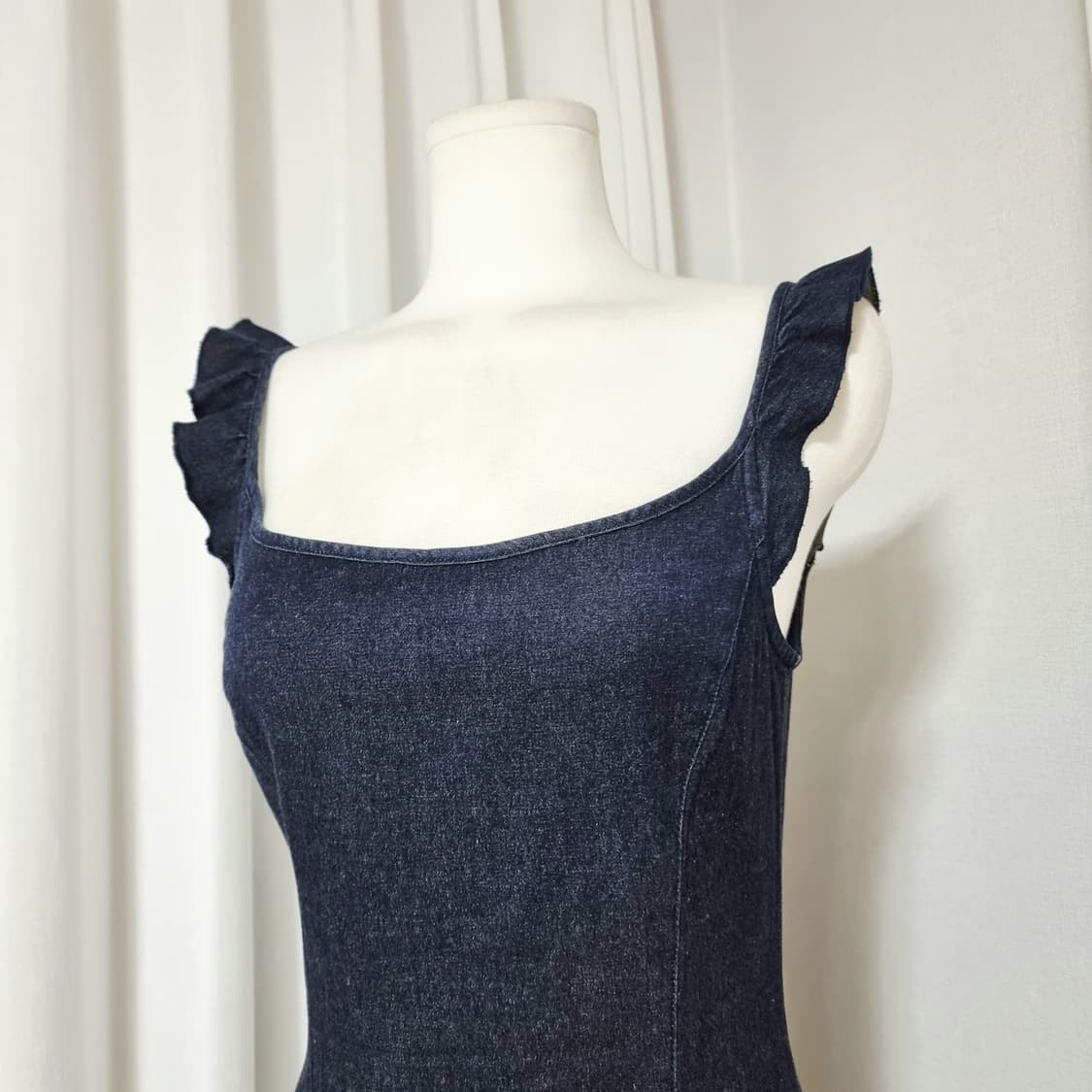 모스키노 JEANS 프릴포인트 데님 원피스 (44-55) 상태좋음 상품이미지5