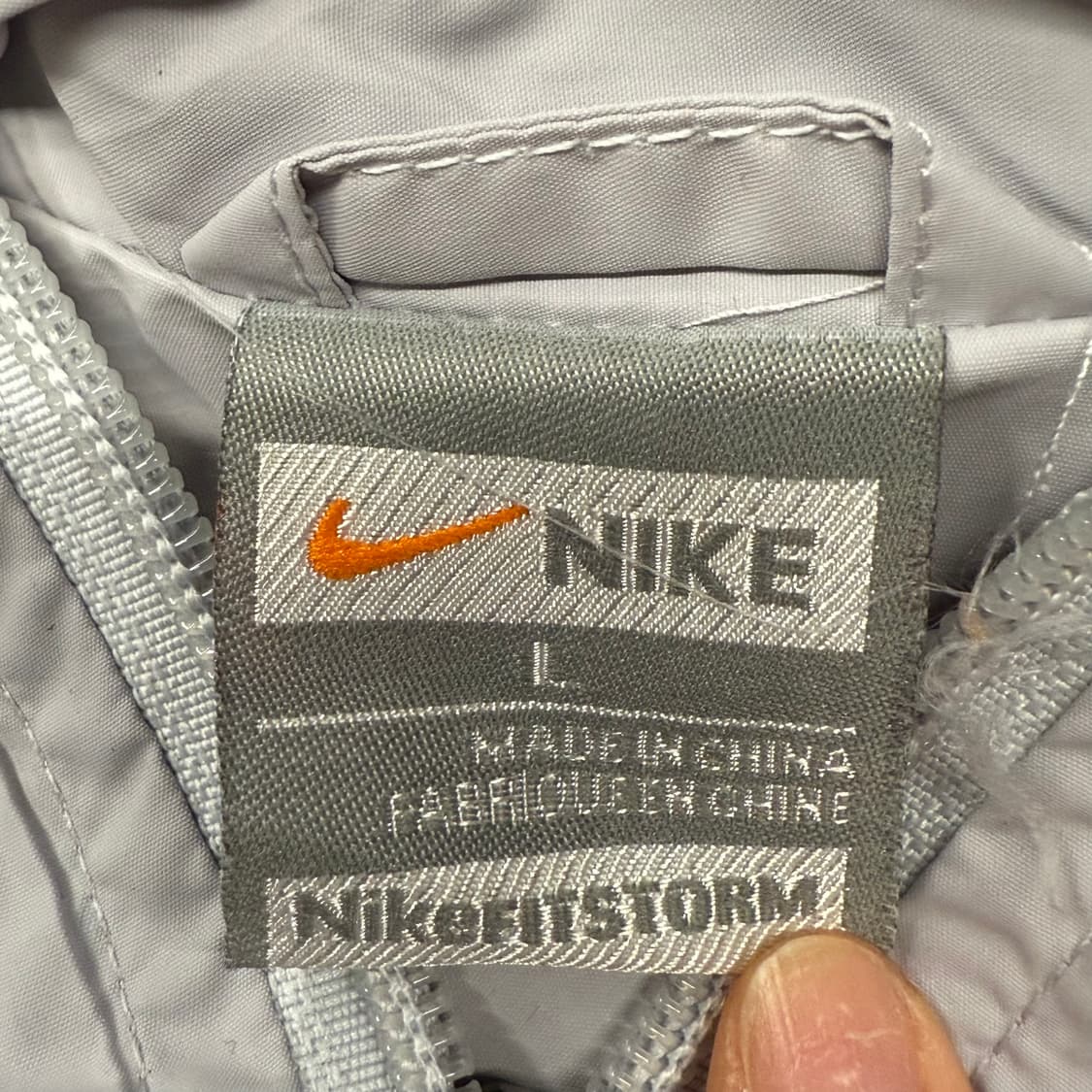 [정품/L] 나이키 바람막이 회색 주황색 b15 상품이미지5
