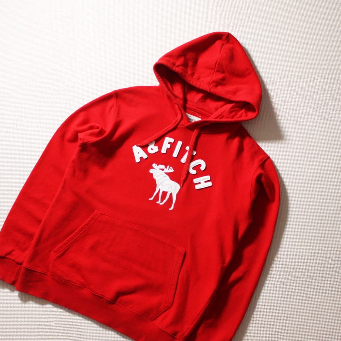 Abercrombie 아베크롬비 레드 기모 후드티 상품이미지2