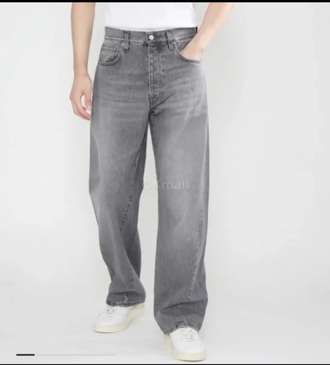 선플라워 와이드 트위스트 데님팬츠 상품이미지1