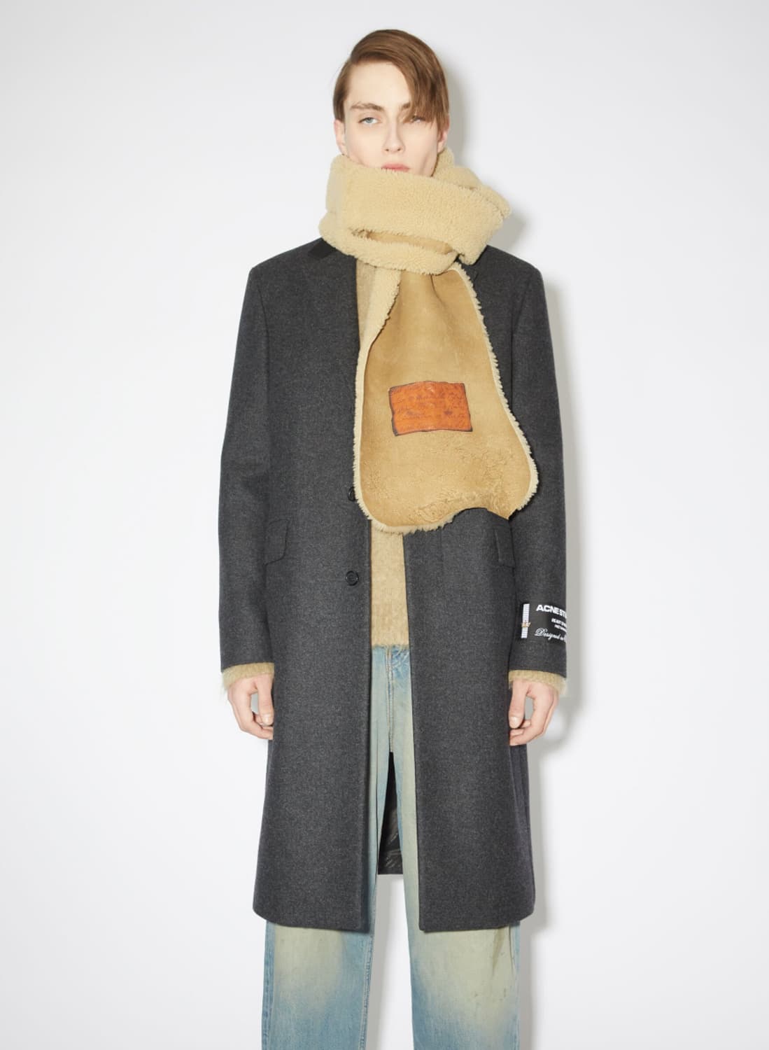 아크네스튜디오 울 코트 다크그레이 상품이미지4