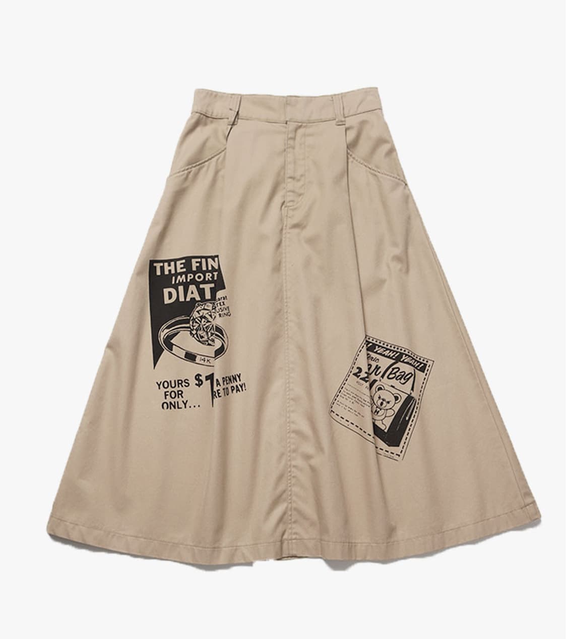 HYSTERIC GLAMOUR - PRINTED LONG SKIRT 상품이미지1