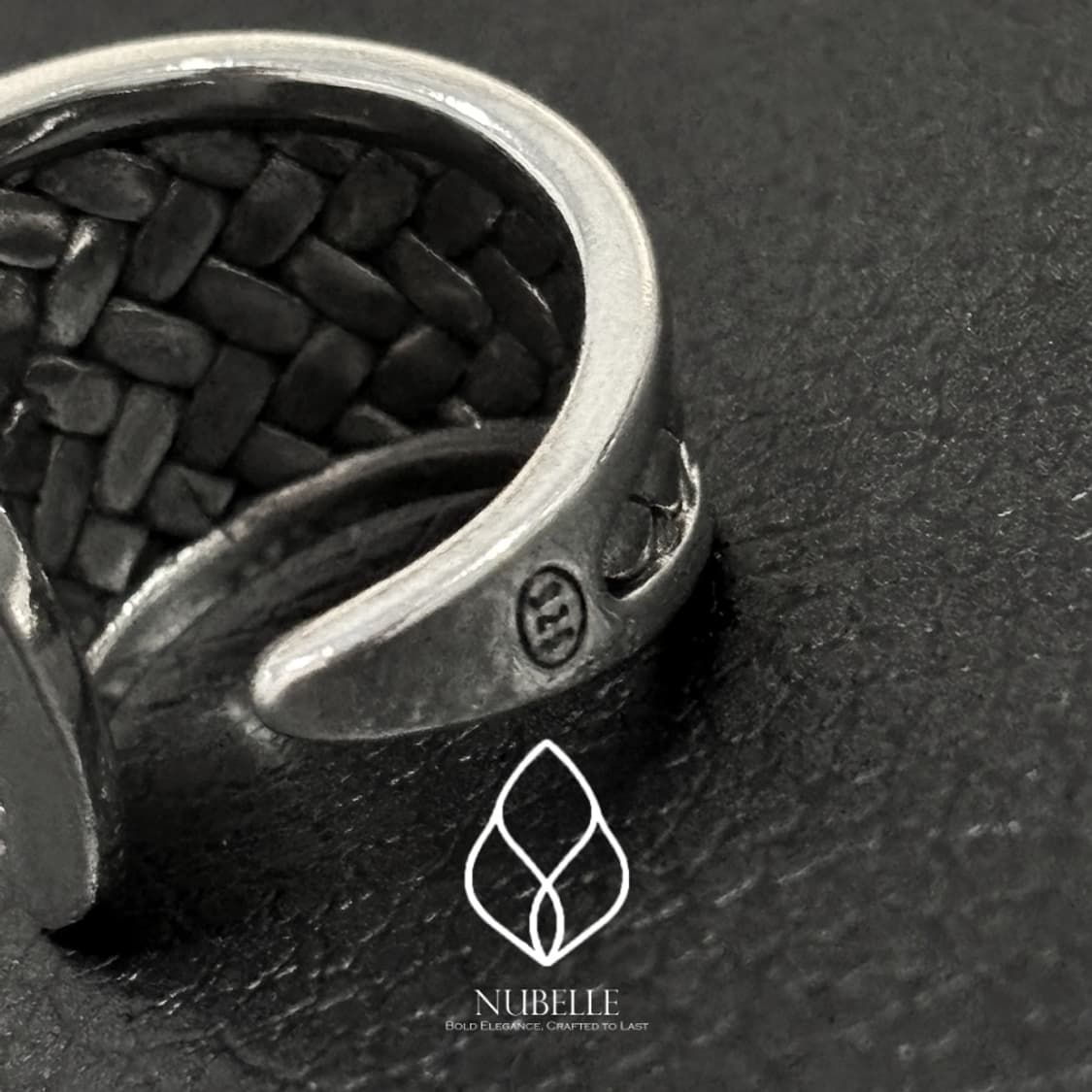 🌗 Weaving shield ring / 925실버 위빙 방패 반지 상품이미지7
