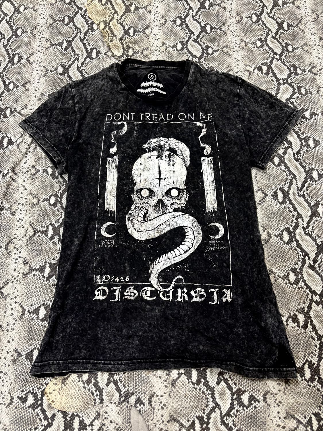 “Vintage” 00’s Skull&Snake Print Washing 상품이미지1