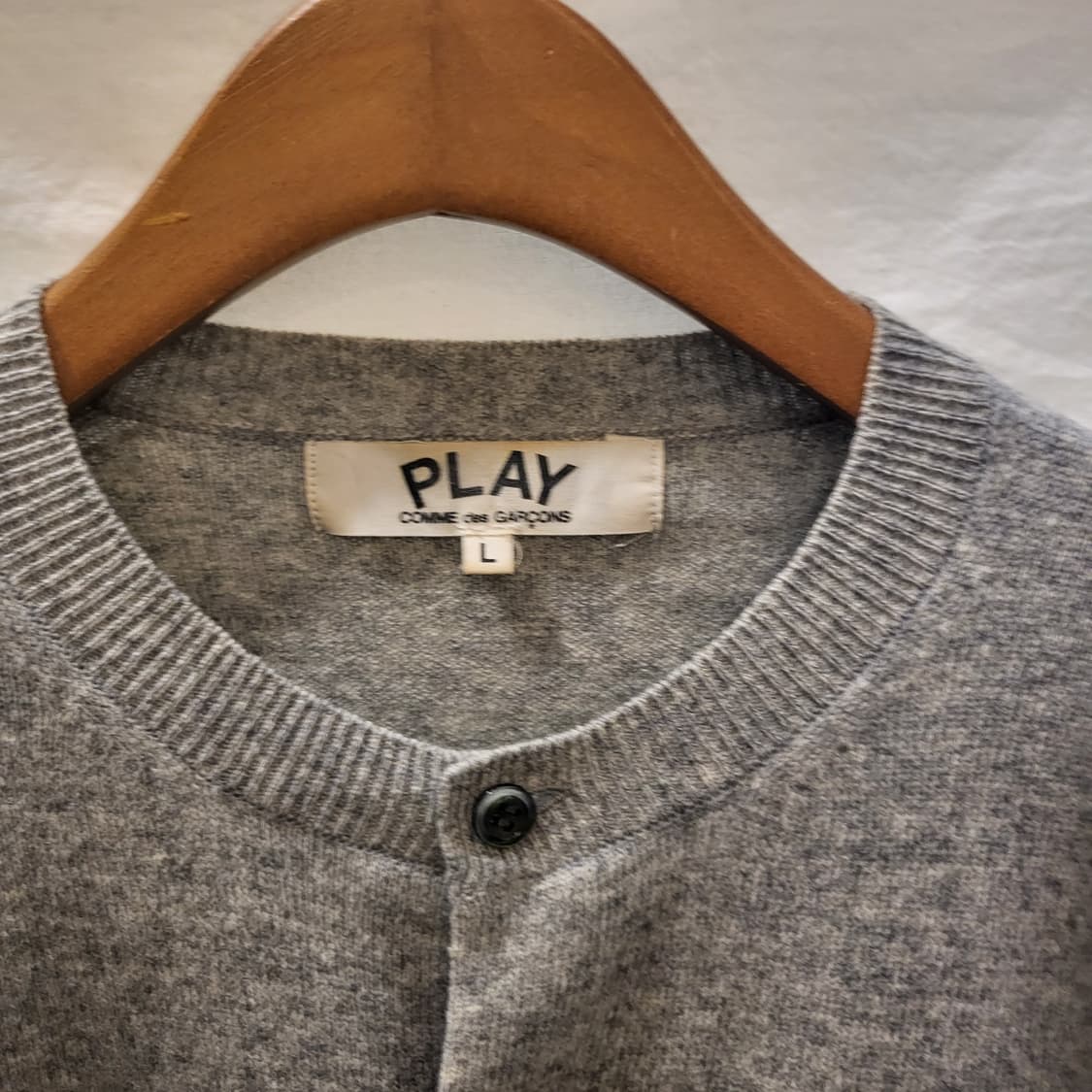 꼼데가르송 플레이 가디건 그레이 상품이미지3