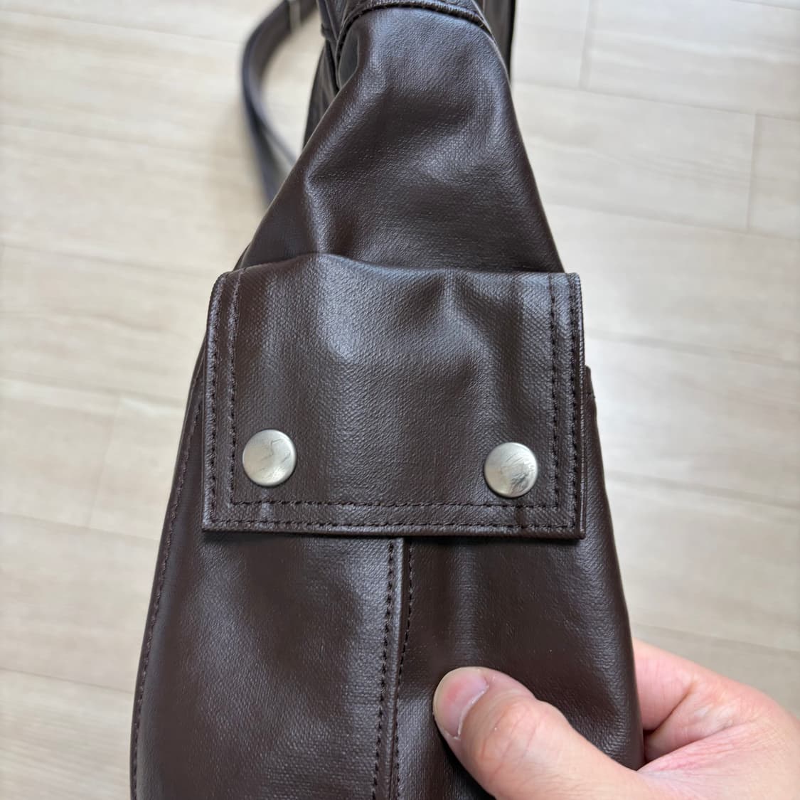 요시다포터 프리스타일 크로스백 브라운 L(707-07173) (미사용에가 상품이미지5