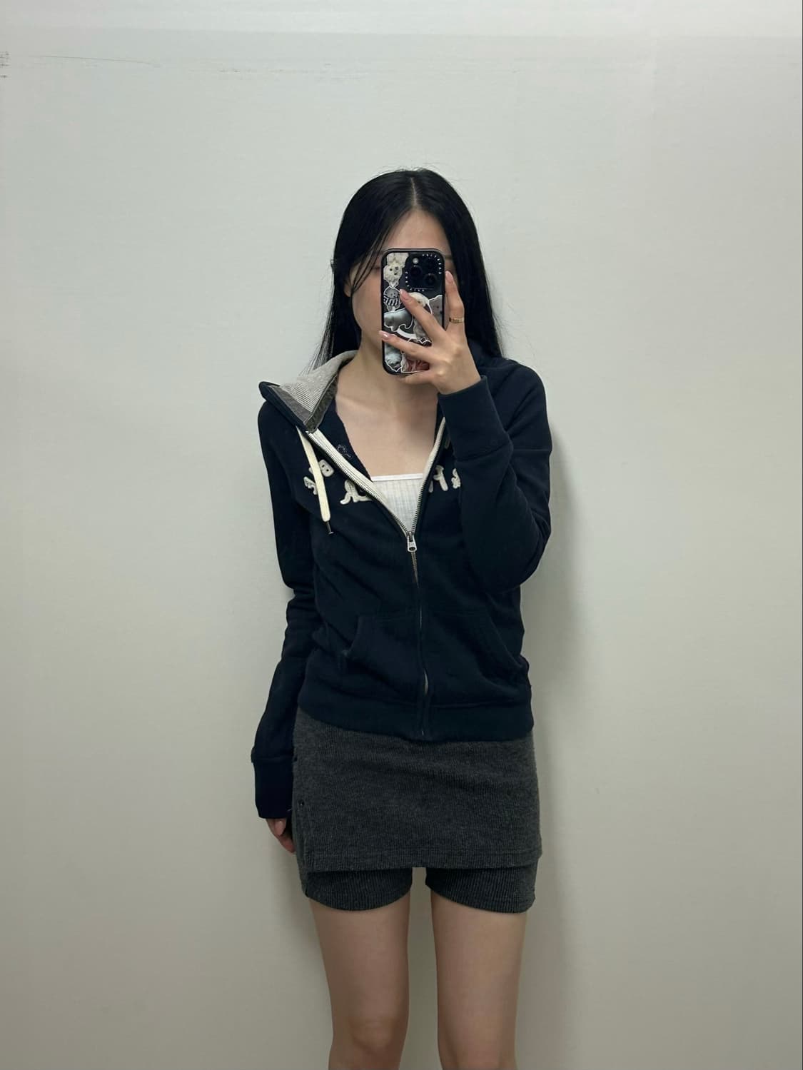 아베크롬비 y2k 와투케 네이비 후드집업 상품이미지1