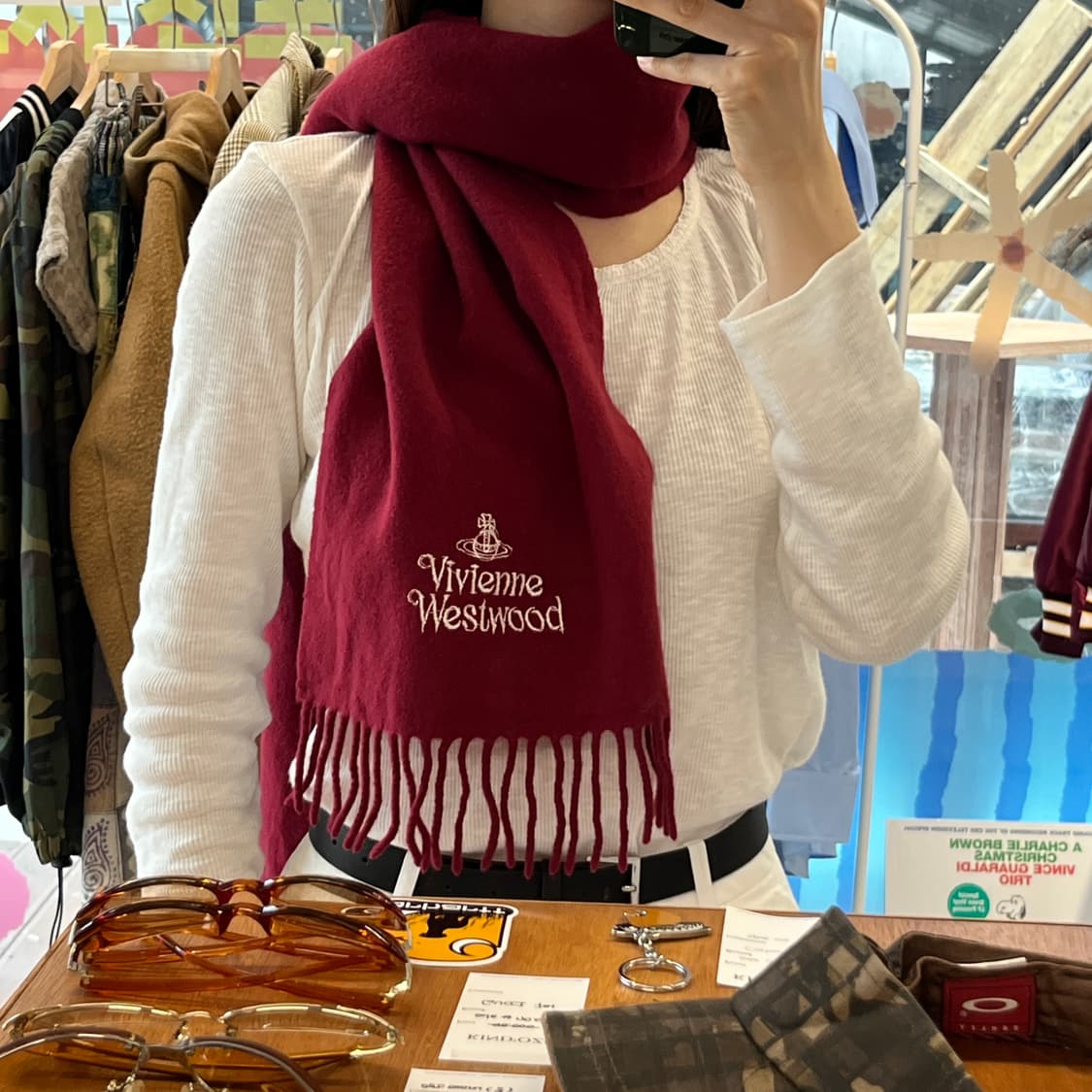 VIVIENNE WESTWOOD wool 100% Muffler 상품이미지3