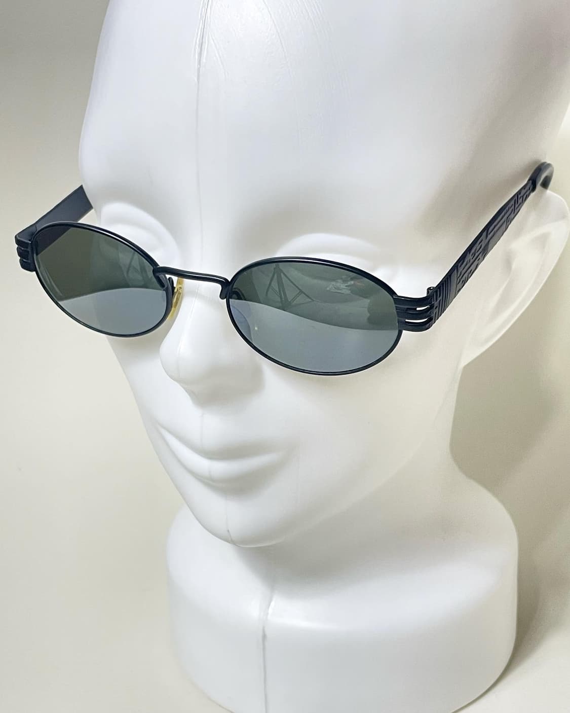 90s 이태리제 라운드 프레임 블랙 빈티지 선글라스 상품이미지7