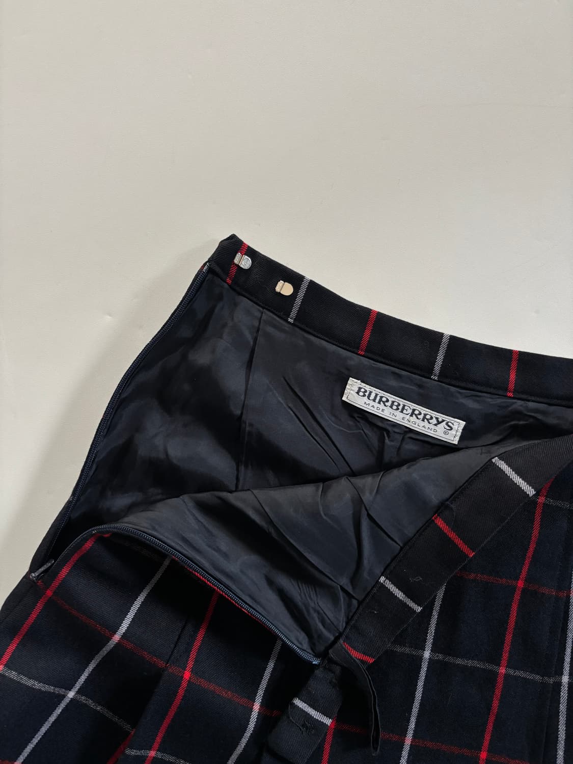 Burberry 버버리 네이비 노바체크 미디 플리츠 스커트 상품이미지6