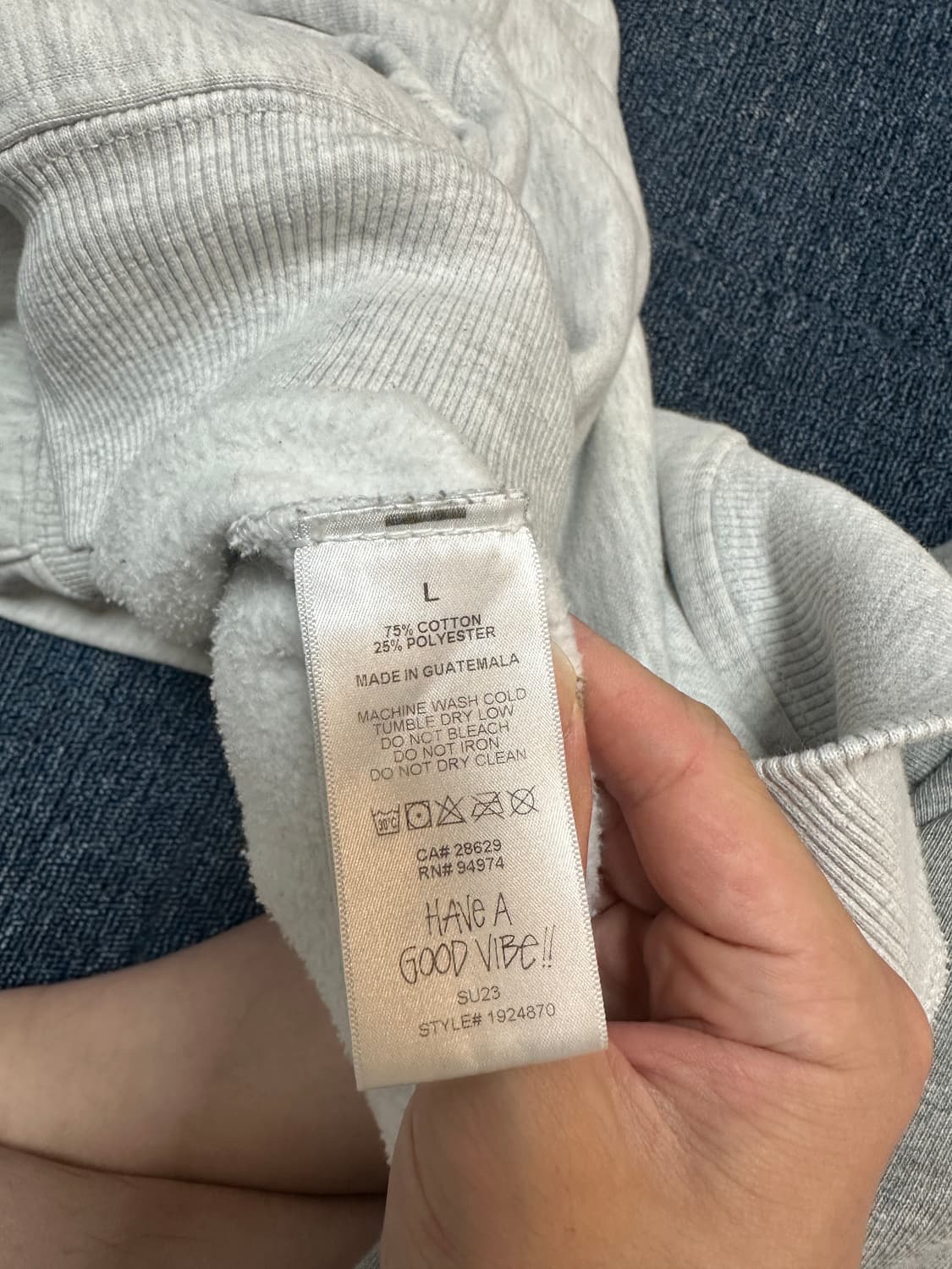 정품 스투시 후드티 L 상품이미지5