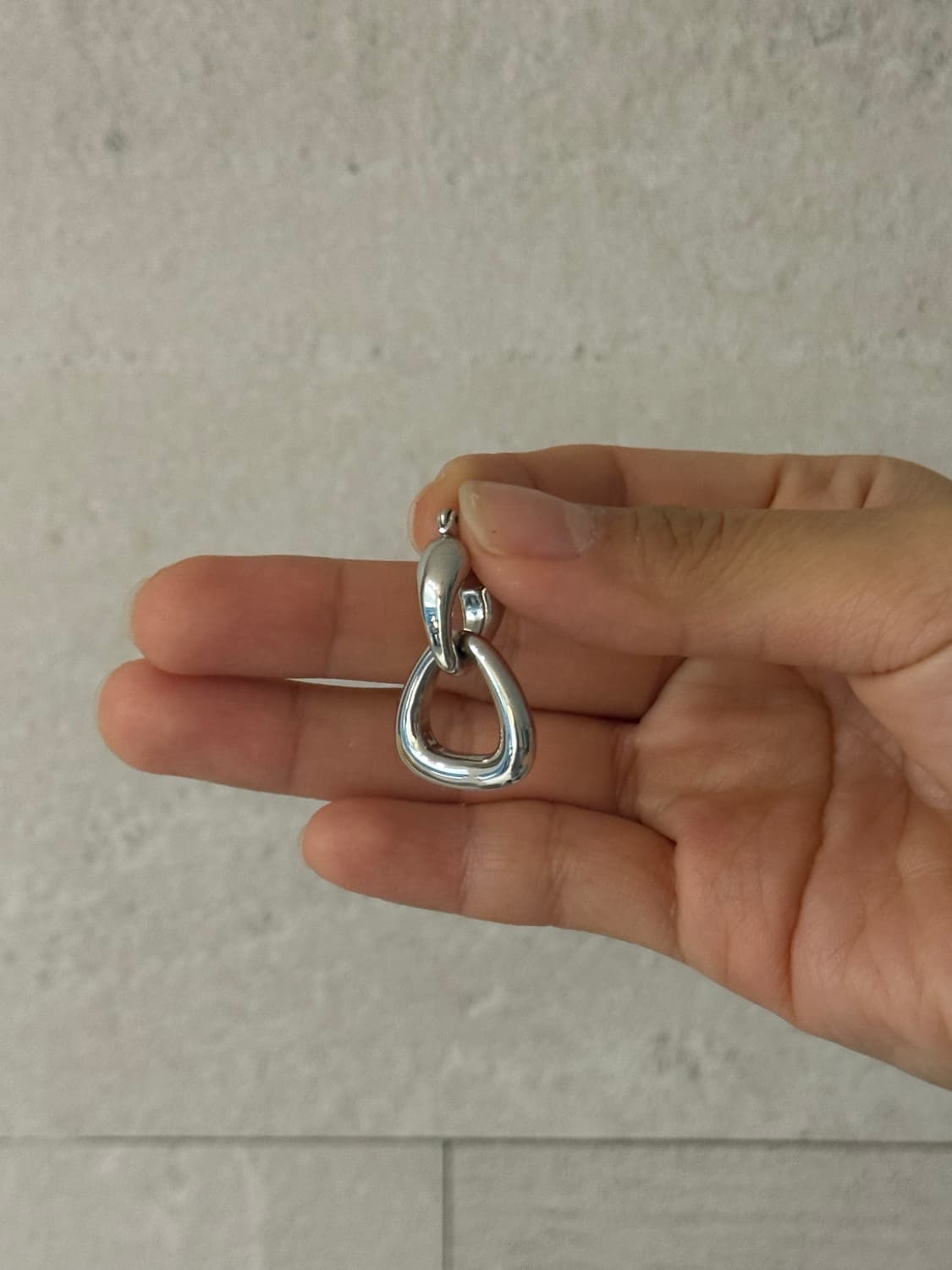 실버 드롭 이어링 상품이미지2