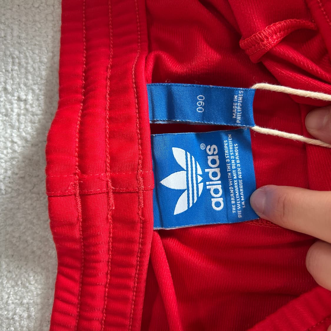 아디다스 삼선 트레이닝 바지 레드 s 상품이미지2
