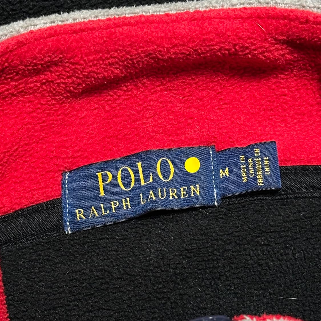 M 폴로랄프로렌 빅로고 성조기 반집업 플리스 상품이미지4
