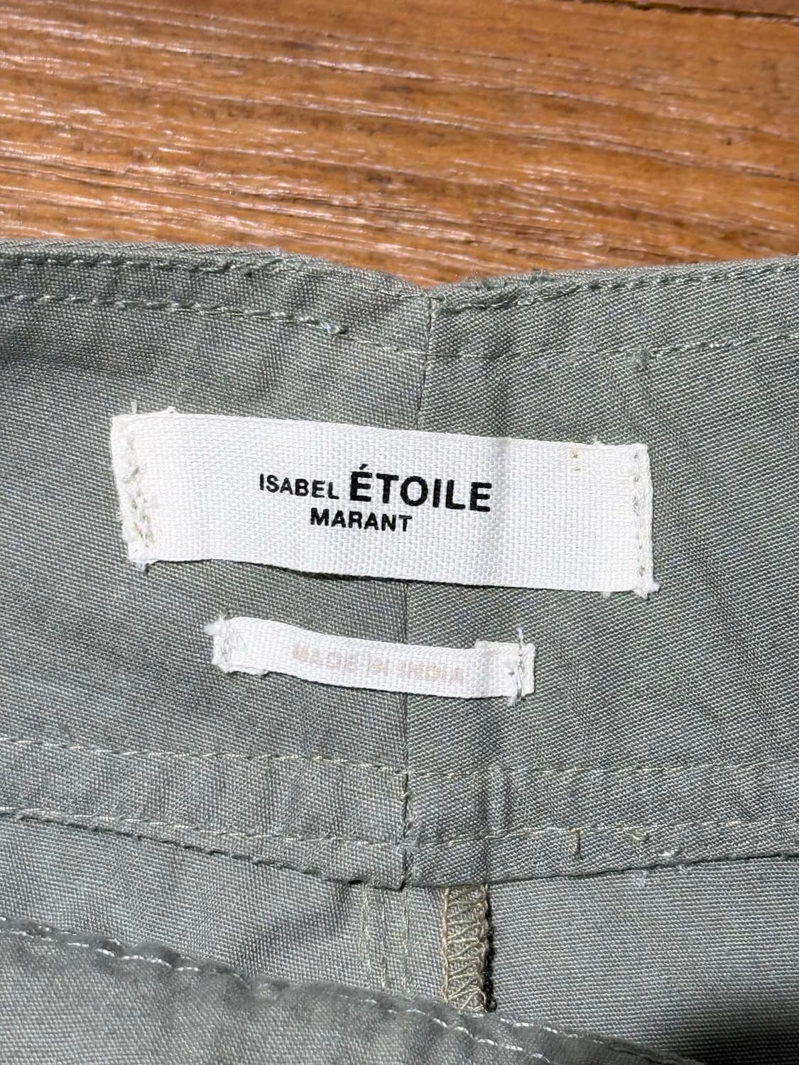 이자벨마랑 에뚜왈 카키 질예 코튼 팬츠 상품이미지7