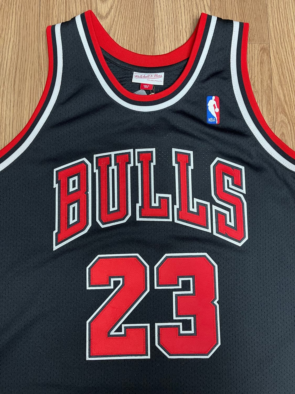 미첼앤네스 97-98 시카고불스 23 마이클 조던 어센틱 져지 L 상품이미지3