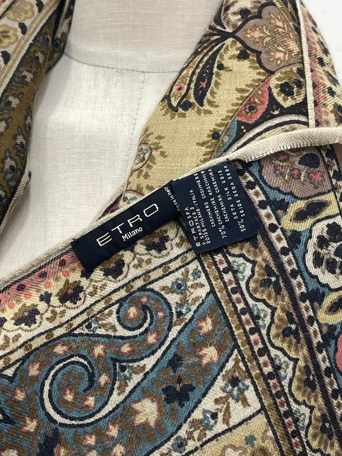 에트로 캐시미어 실크 머플러  상품이미지6