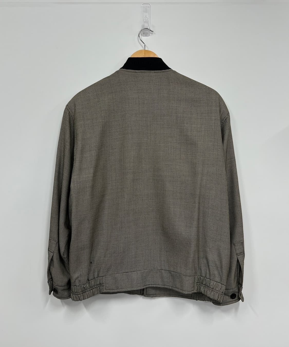 YSL 90s 입생로랑 잔체크 봄버 블루종 자켓 상품이미지7