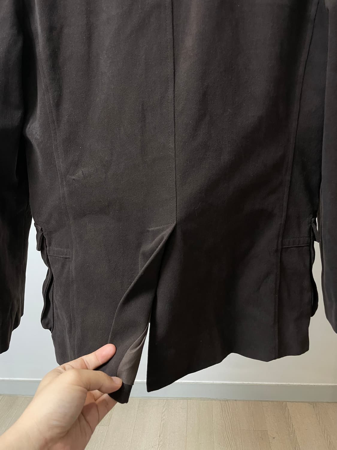 (100) MF 마자 플라바 브라운 스웨이드 자켓 상품이미지5