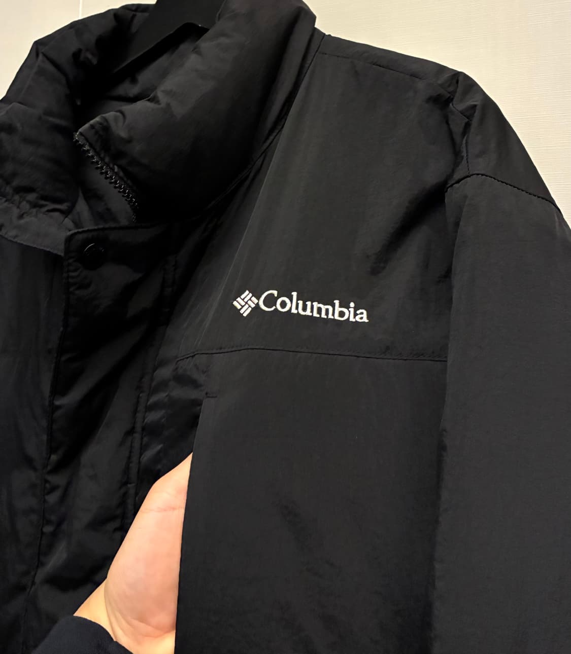 (XL)컬럼비아 옴니히트 나일론 패딩 다운 자켓 블랙 콜롬비아 상품이미지5