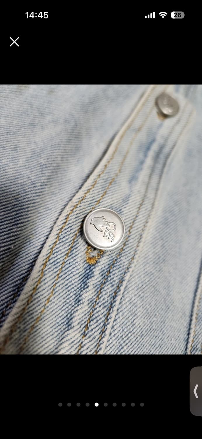 오프화이트 Off-White 헤비 연청 데님 셔츠 자켓 상품이미지5