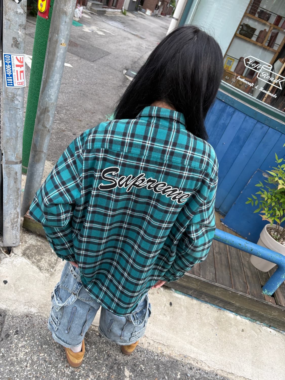 슈프림 백로고 디테일 셔츠 자켓 상품이미지6