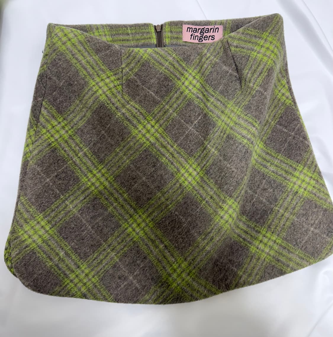 마가린핑거스 스커트 M사이즈 Green Check 상품이미지2
