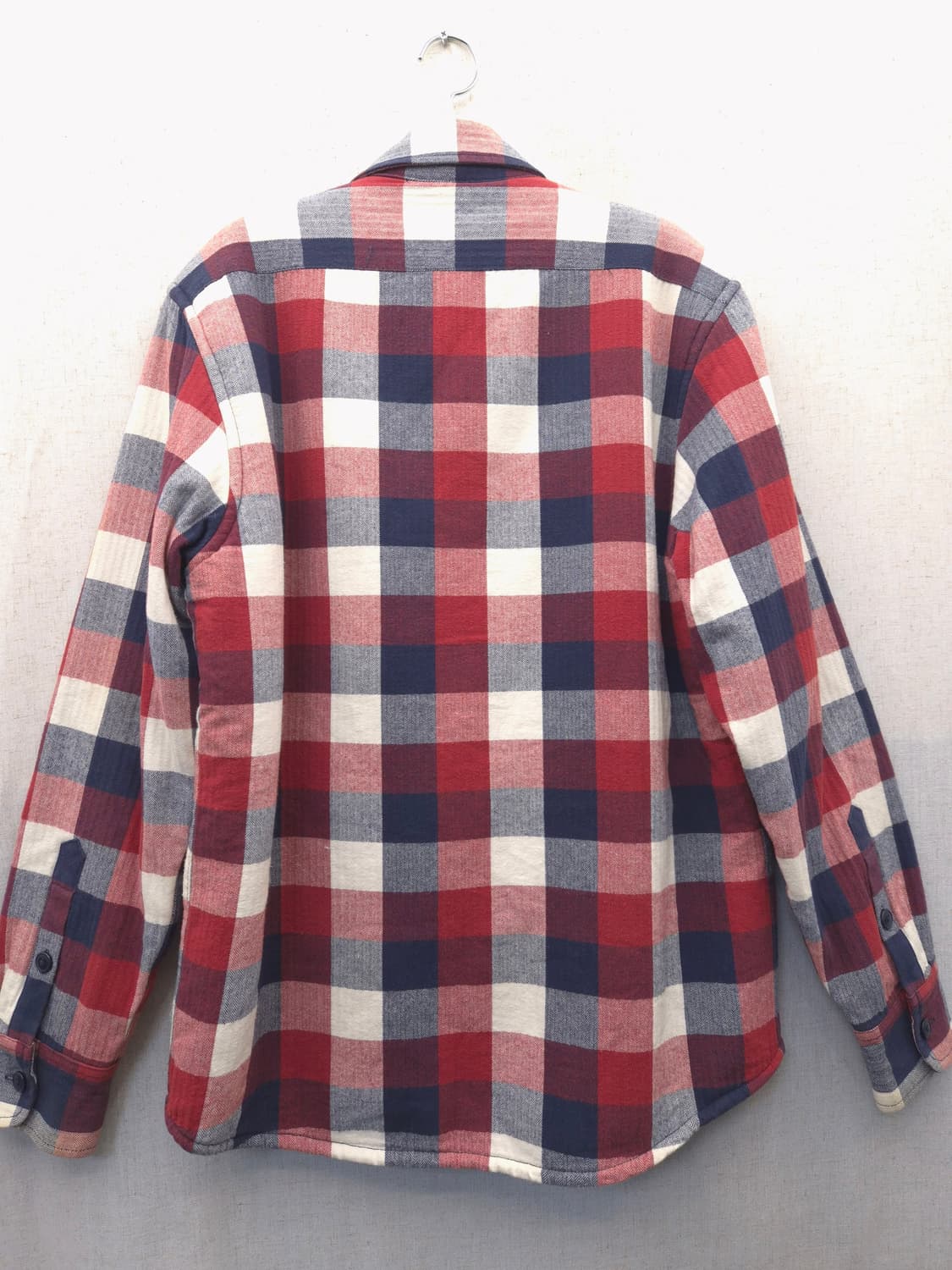 제이크루 양털 레드 체크 셔츠 자켓 상품이미지3