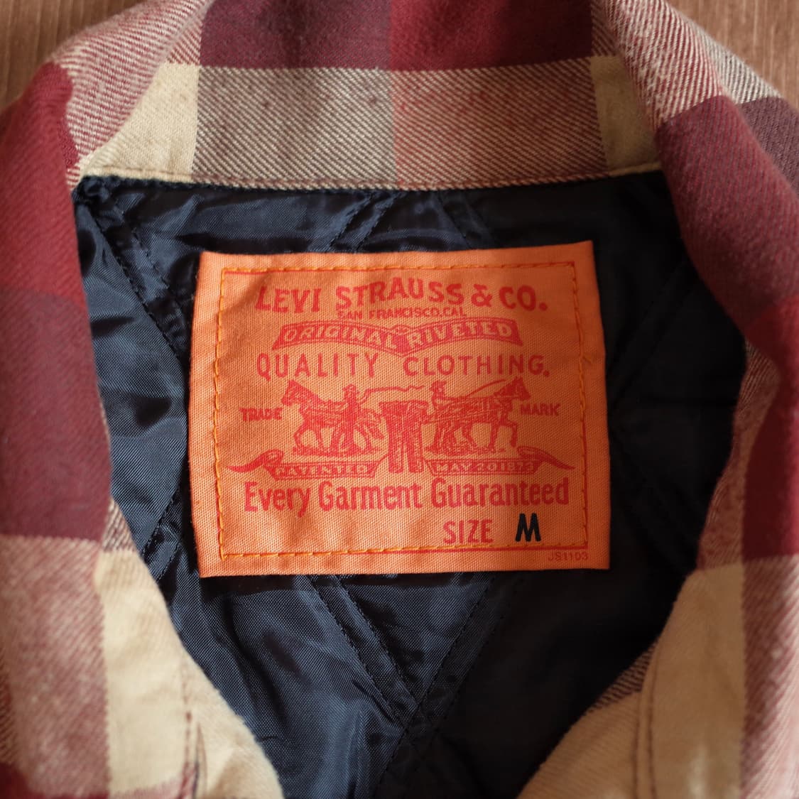 Levi’s plaid quilted check shirts jacket 상품이미지8