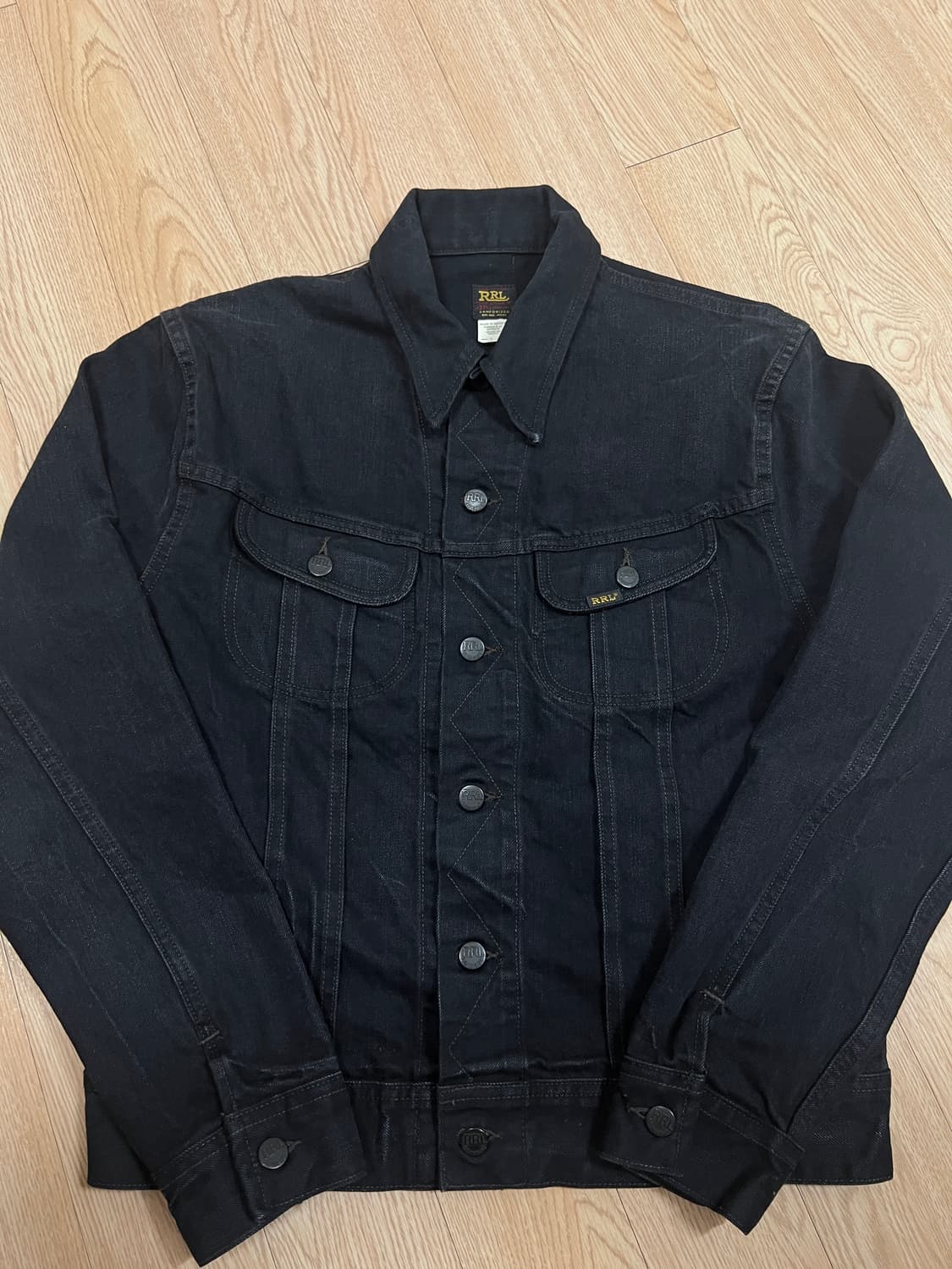 RRL 더블알엘 lot.271 블랙 트러커 자켓 M 멕시코 상품이미지1