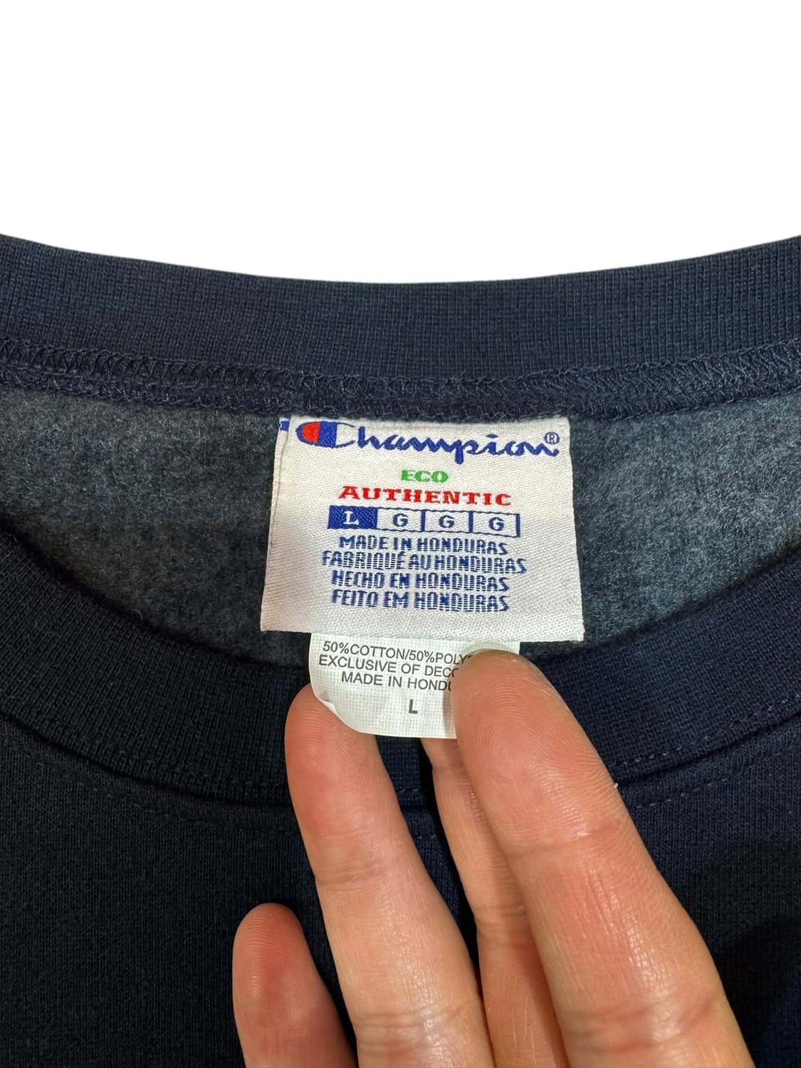 챔피온 네이비 스웻셔츠 맨투맨 (XL)   상품이미지4