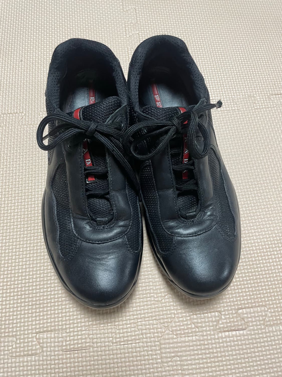 프라다 아메리카컵  스니커즈 블랙 7 정품 상품이미지3