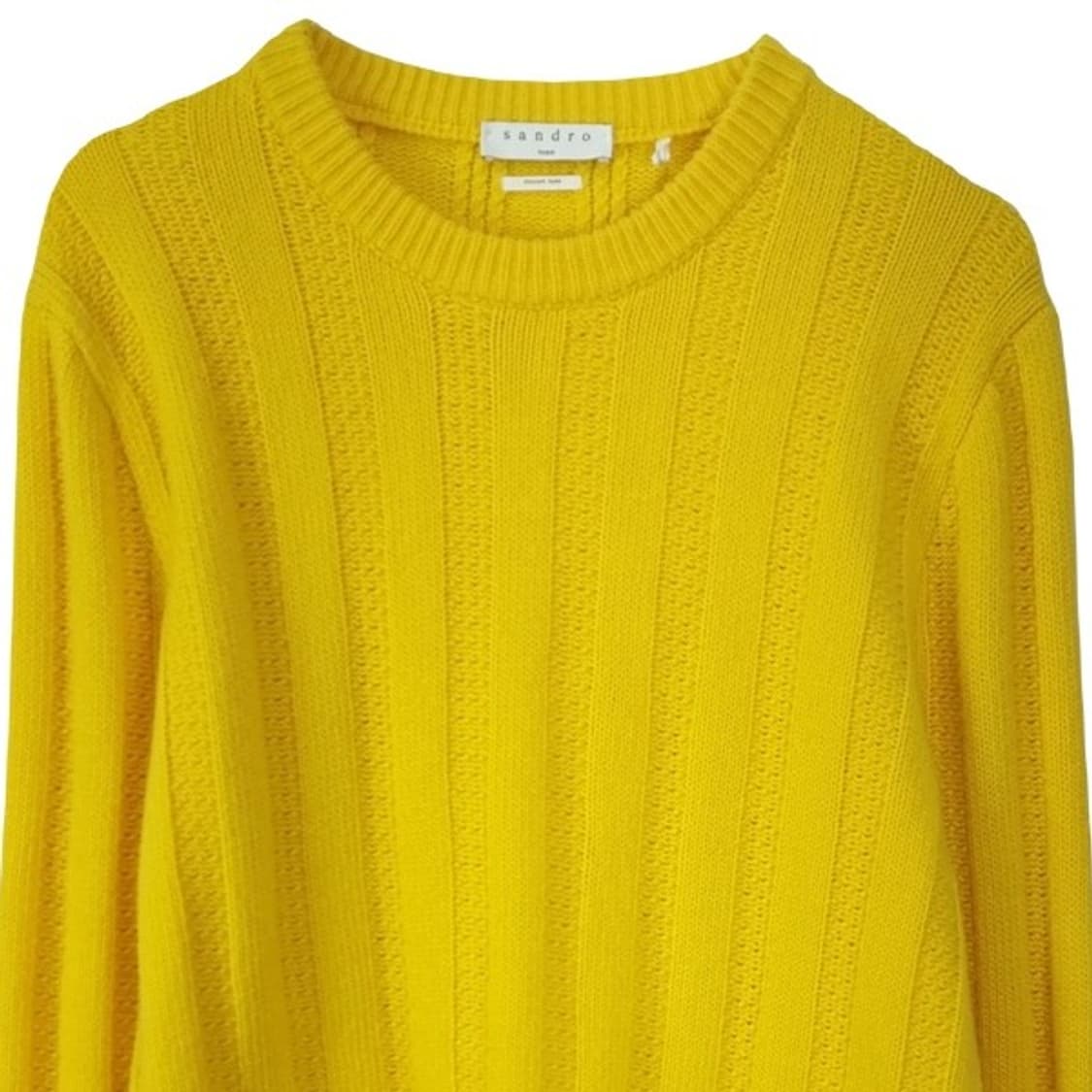 [산드로] 크루넥 니트 머스타드 M20007 상품이미지4