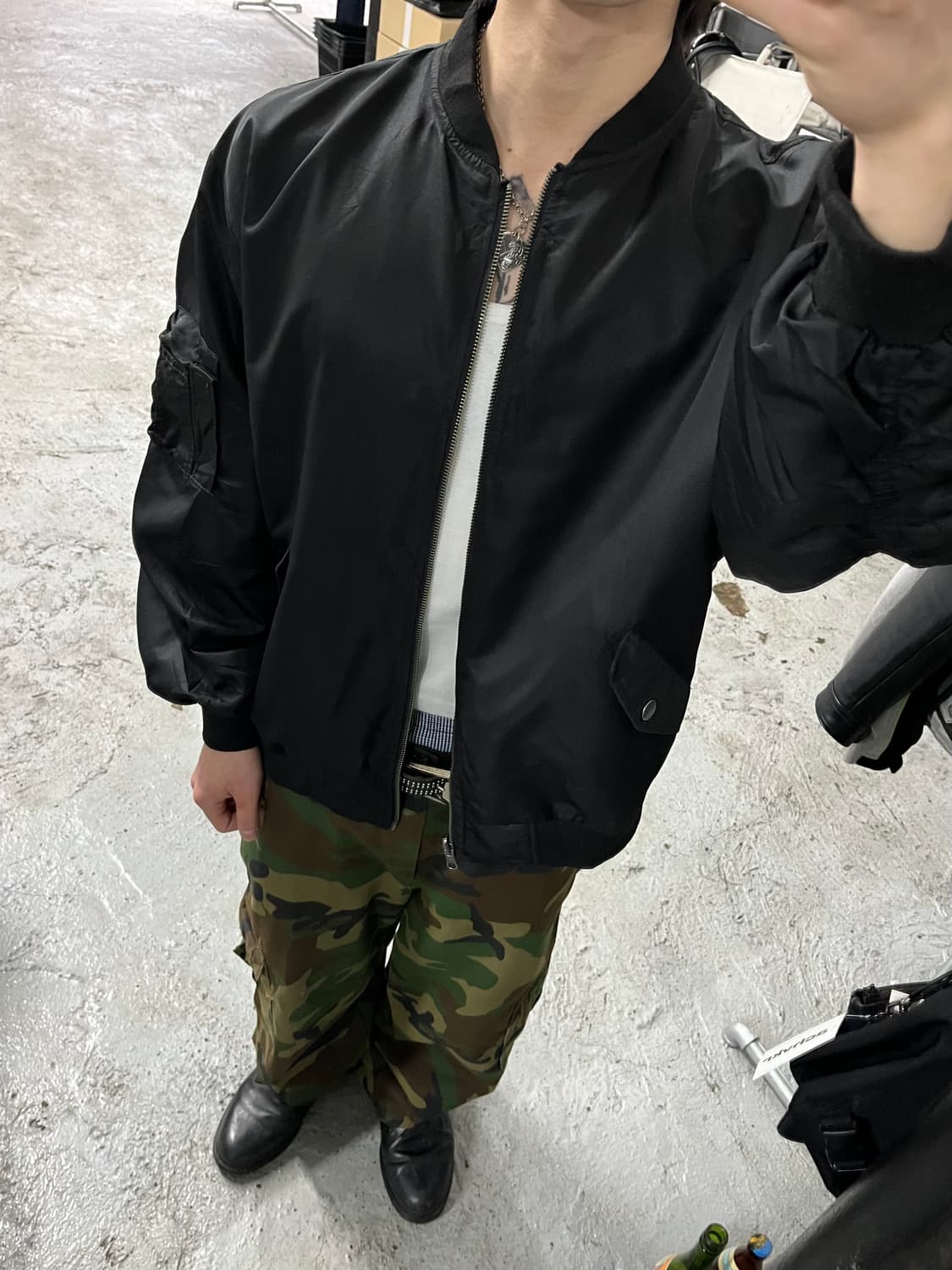 wego reversible ma-1 bomber jacket 상품이미지3