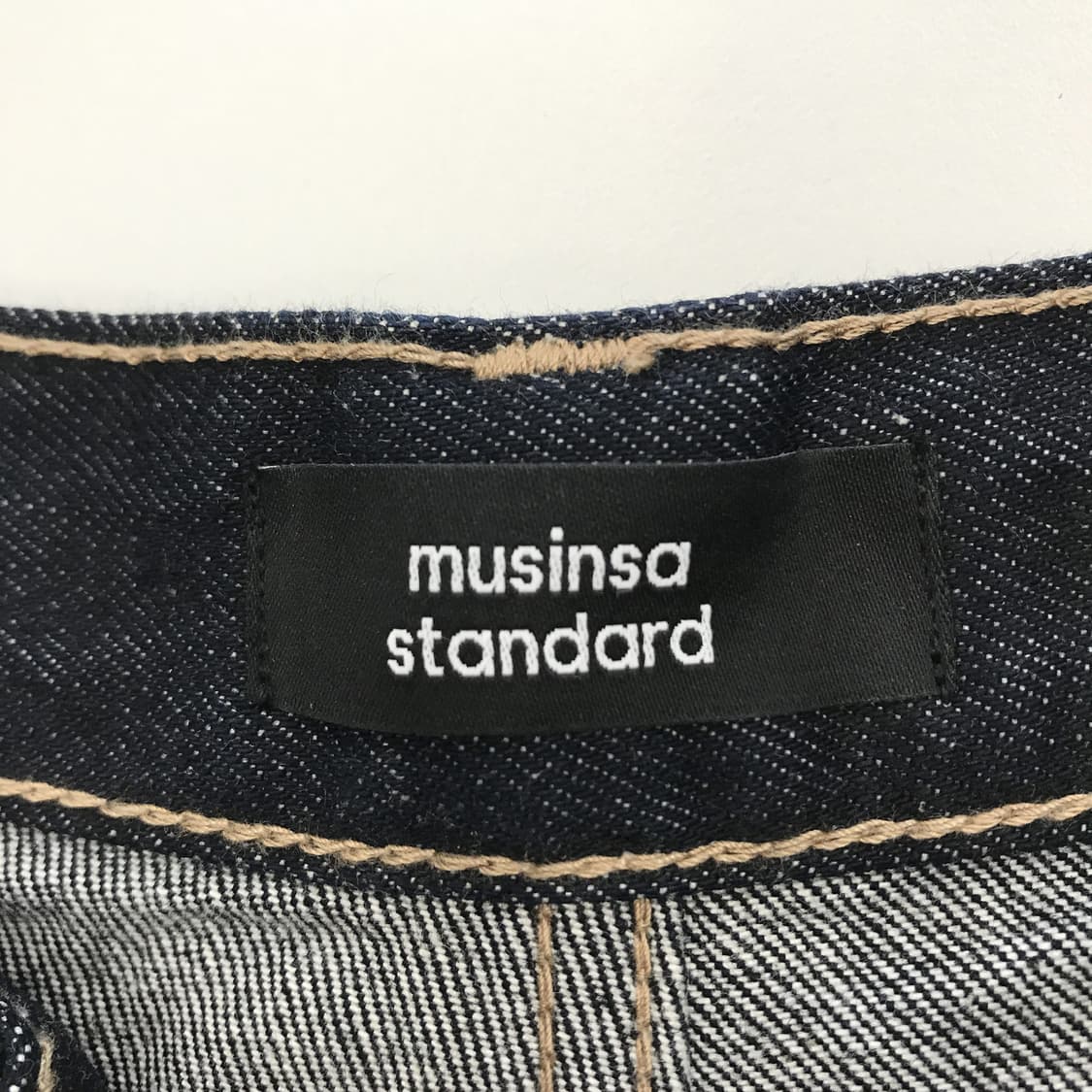 무신사스탠다드 와이드 셀비지 데님팬츠 [34인치] 상품이미지4